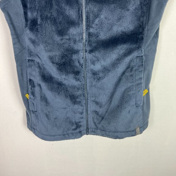 L.L. Bean Luxe Fleece Long Vest Blue Soft Size Medium M Misses EUC D2231 - Picture 4 of 15